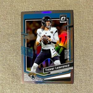 Trevor Lawrence 2023 Panini Optic Silver Prizm Jaguars NFL Football Card